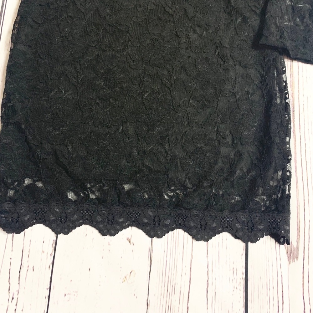 Charlotte Russe Black Lace One Shoulder Mini Dress Small - Picture 4 of 7